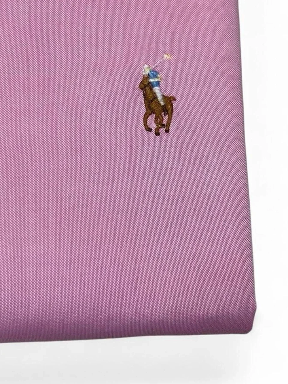 VTG Polo Ralph Lauren Flesh Pony Classic Fit Pink Button-down Shirt Men’s Size S